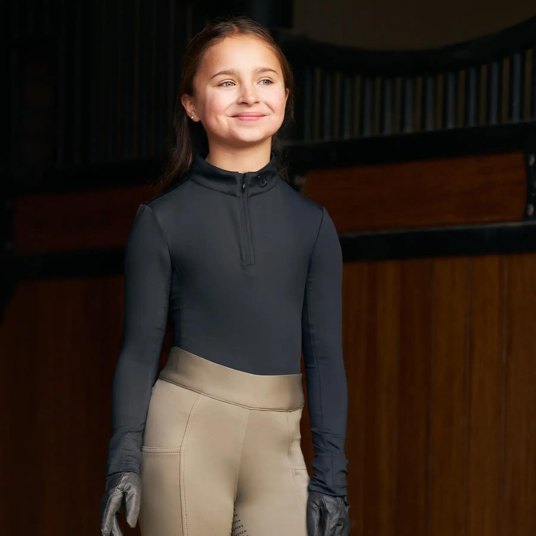 Polo d'équitation manches longues fille Imperial Riding Jamy 3/5