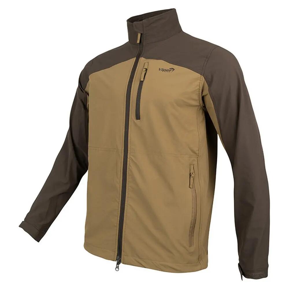 Mens Lightweight Soft Shell Jacket (Coyote) 2/4