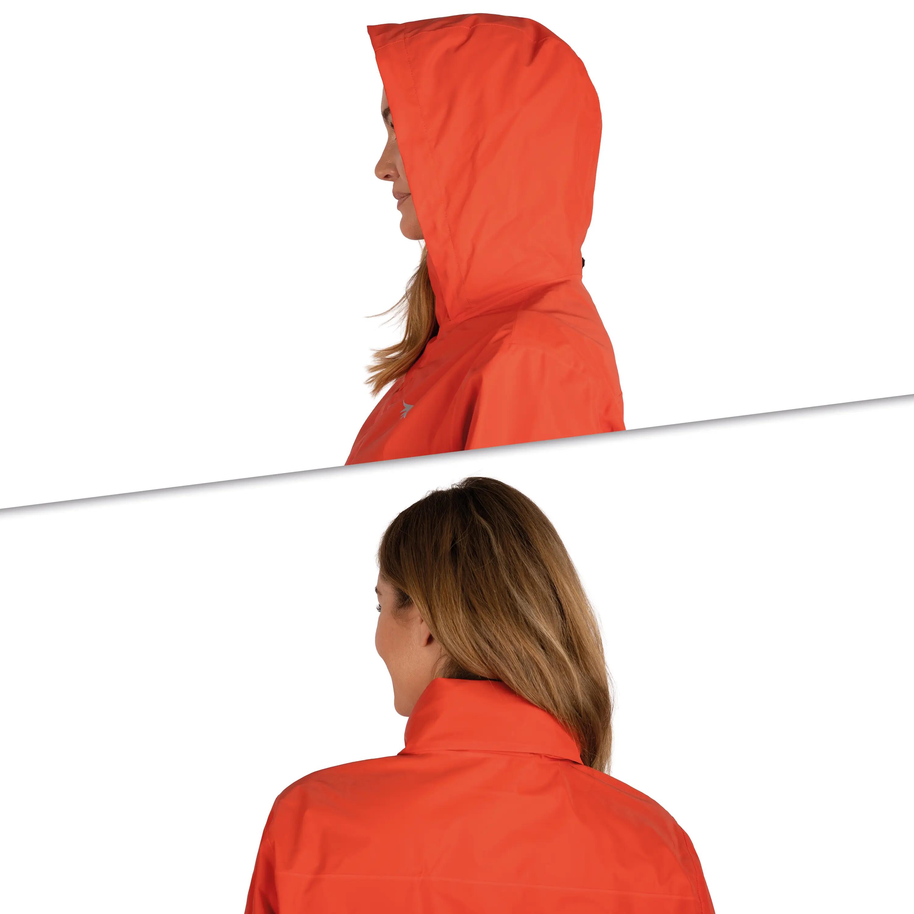 Regenjas dames fiets volledig reflecterend, waterdicht & winddicht - licht 3/5