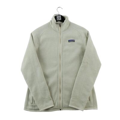 Pile donna slim con zip integrale e tasca manica