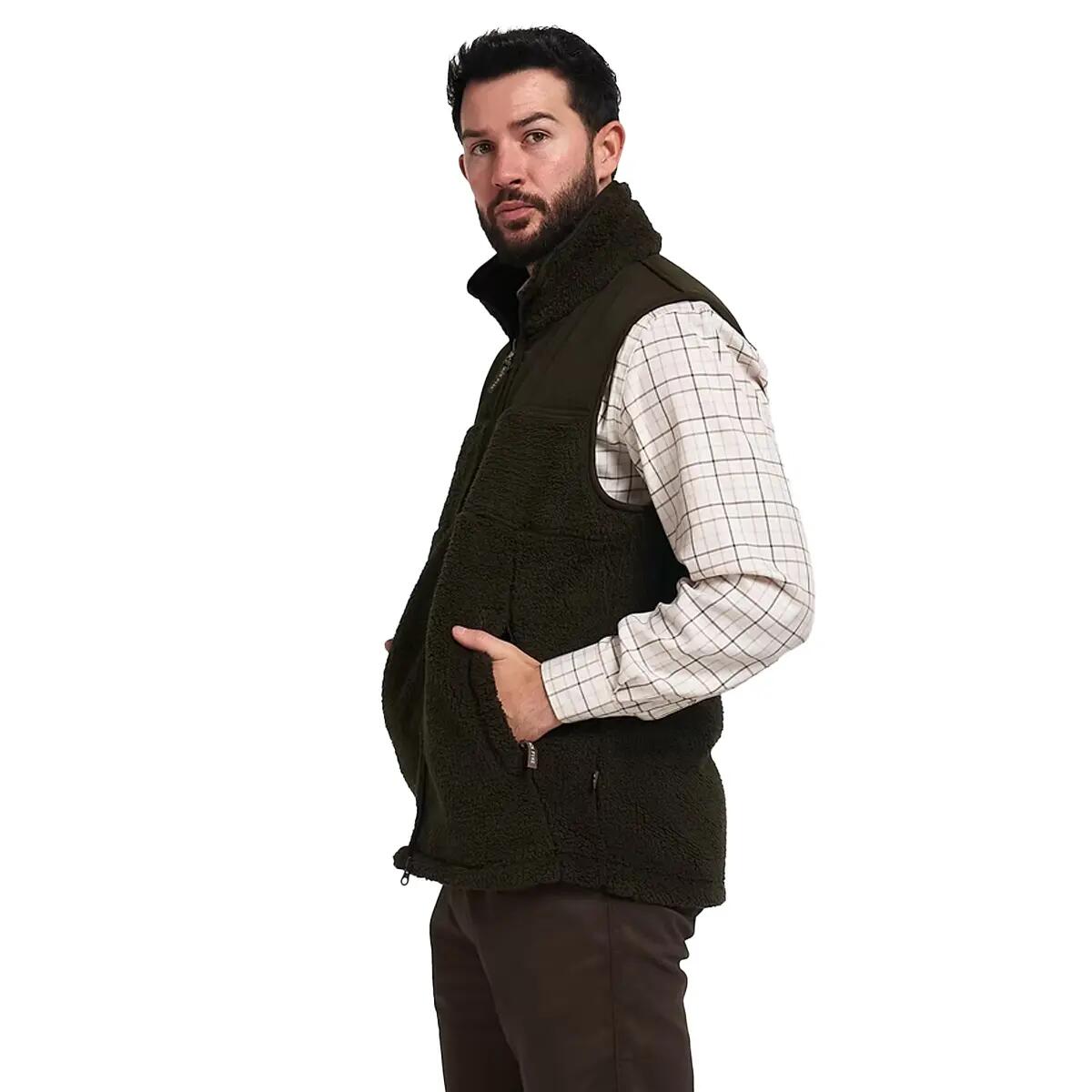 Veste Sans Manches Homme (Olive Foncé) 4/4