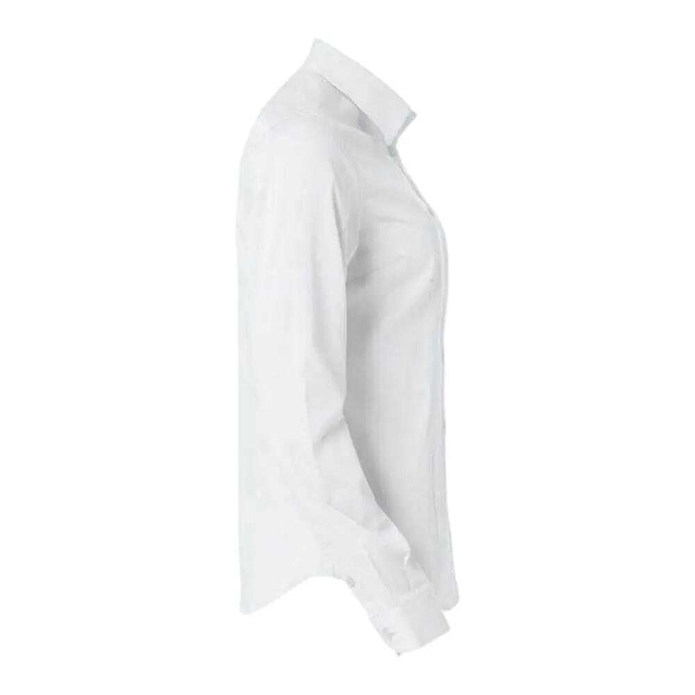 Womens/Ladies Clare Fitted Shirt (White) 4/4