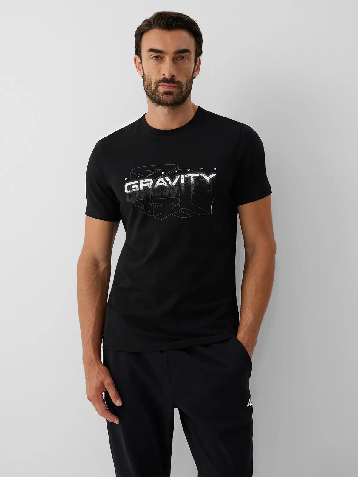 4F T-shirt slim z nadrukiem męski 3/6