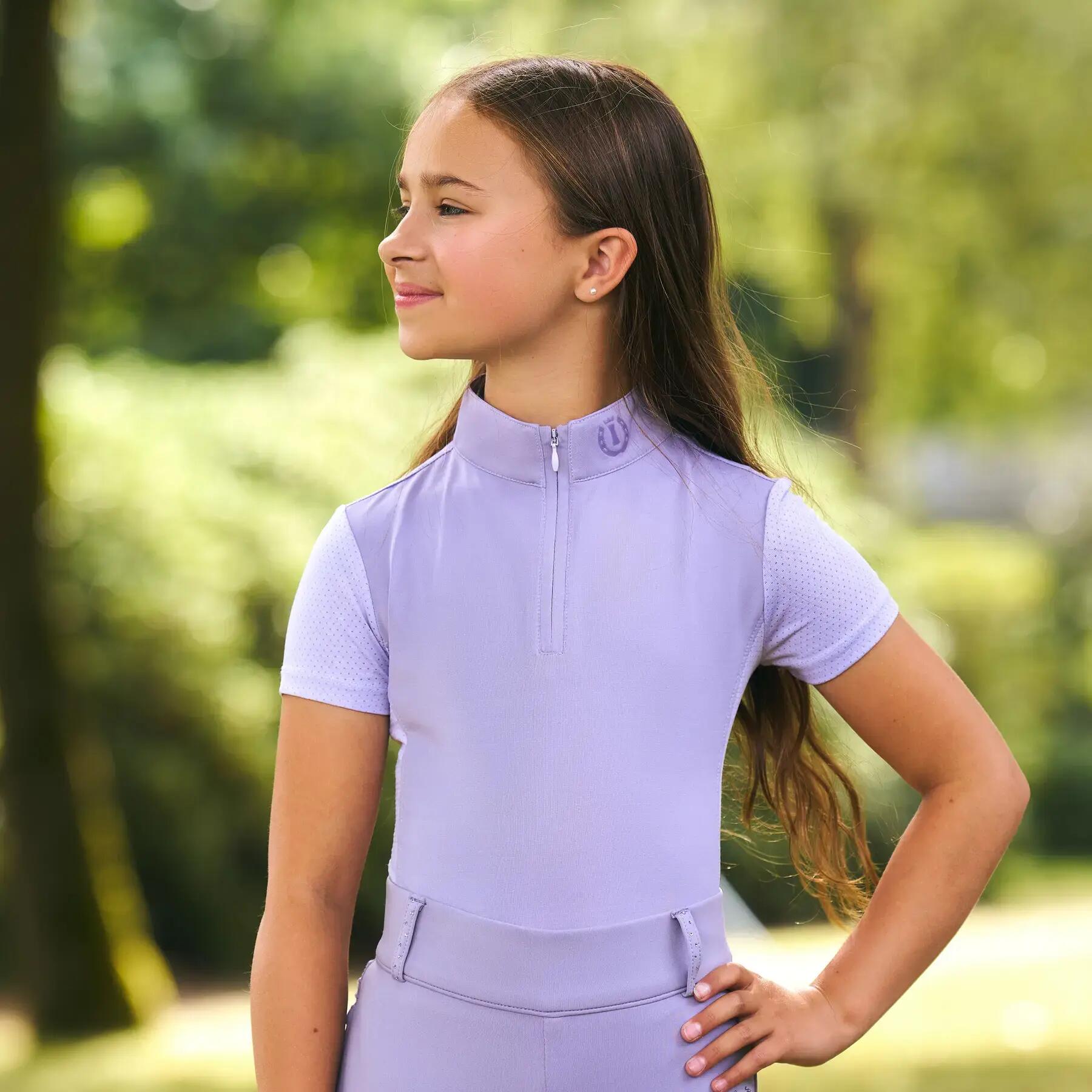 Polo d'équitation en mesh fille Imperial Riding Jamy 3/4