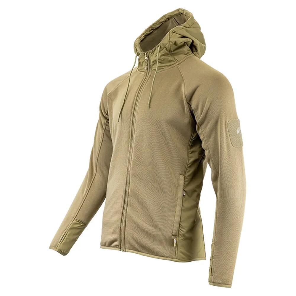 Felpa Con Cappuccio E Zip Intera Tempesta Pile Uomo Viper Coyote 4/4
