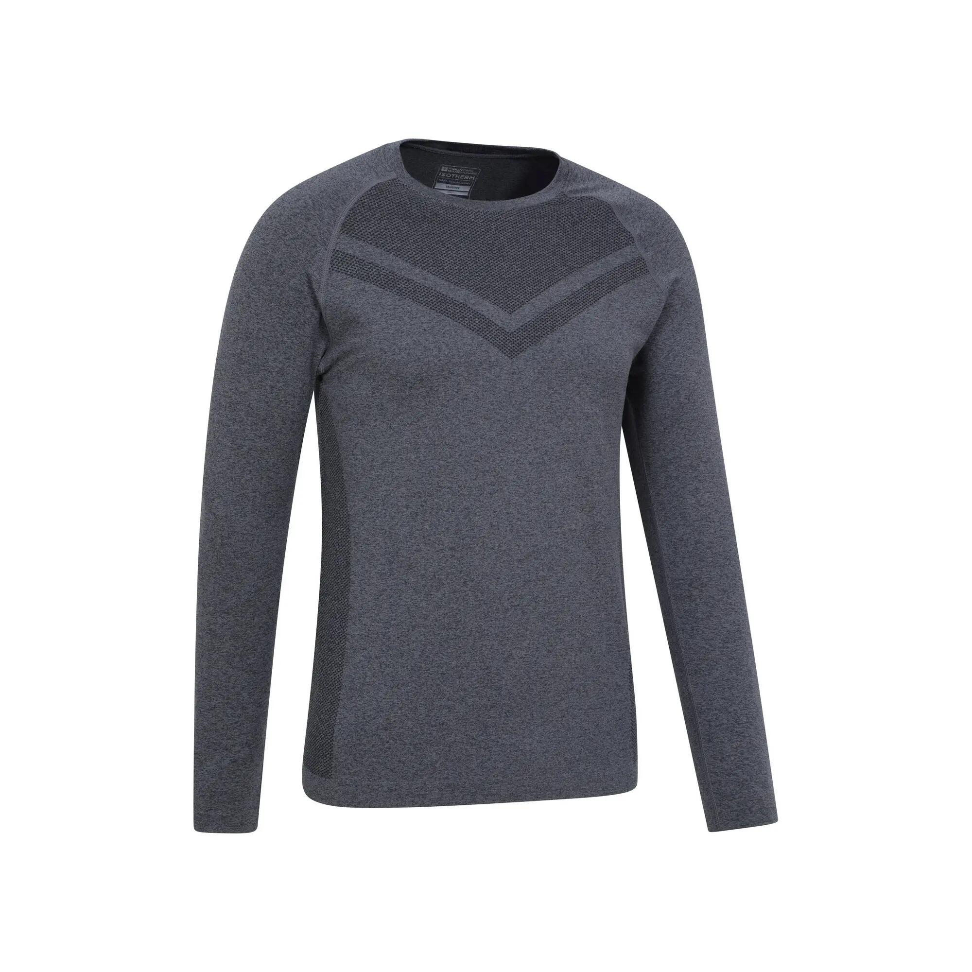 Mens Ventina Seamless Base Layer Top (Charcoal) 3/3