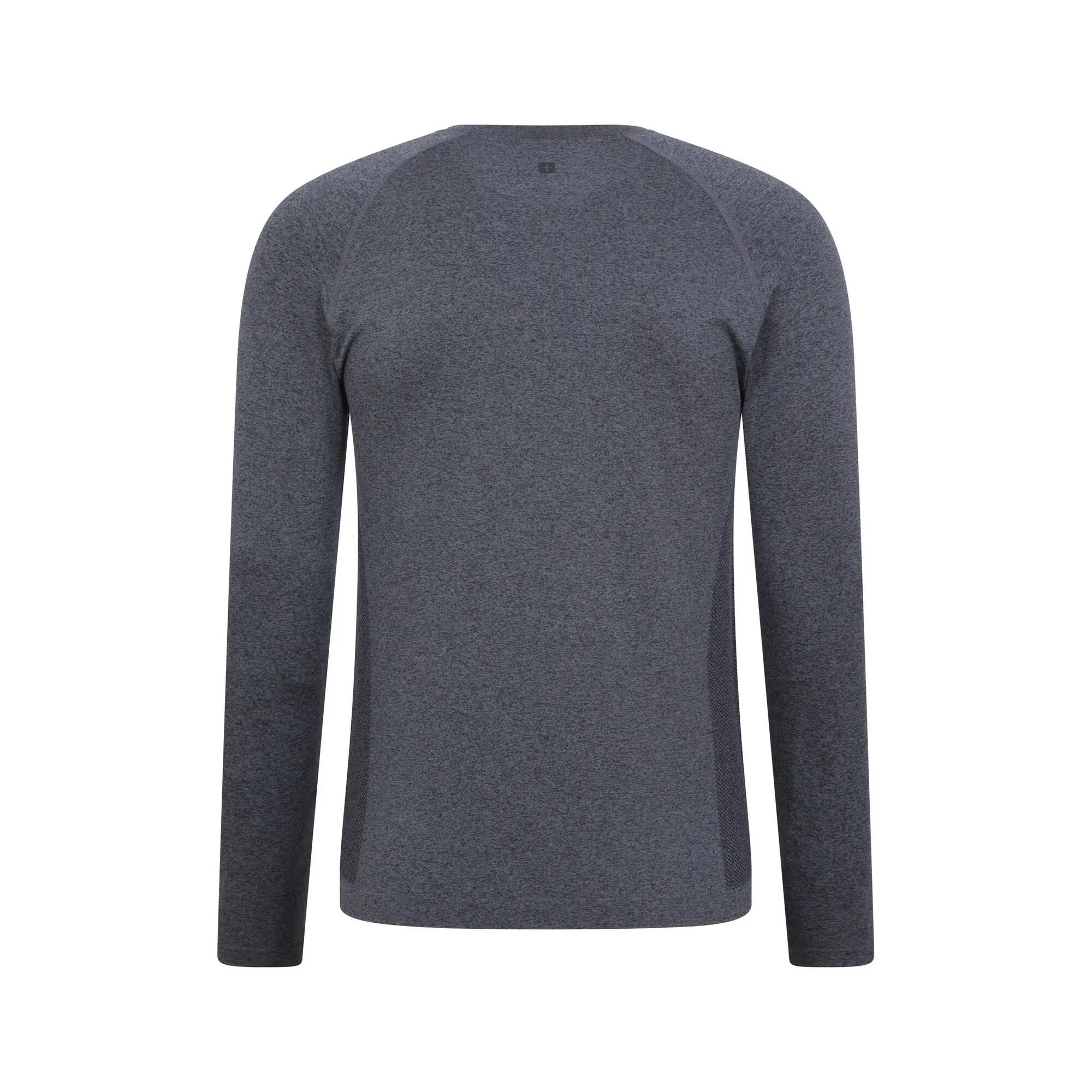 Mens Ventina Seamless Base Layer Top (Charcoal) 2/3