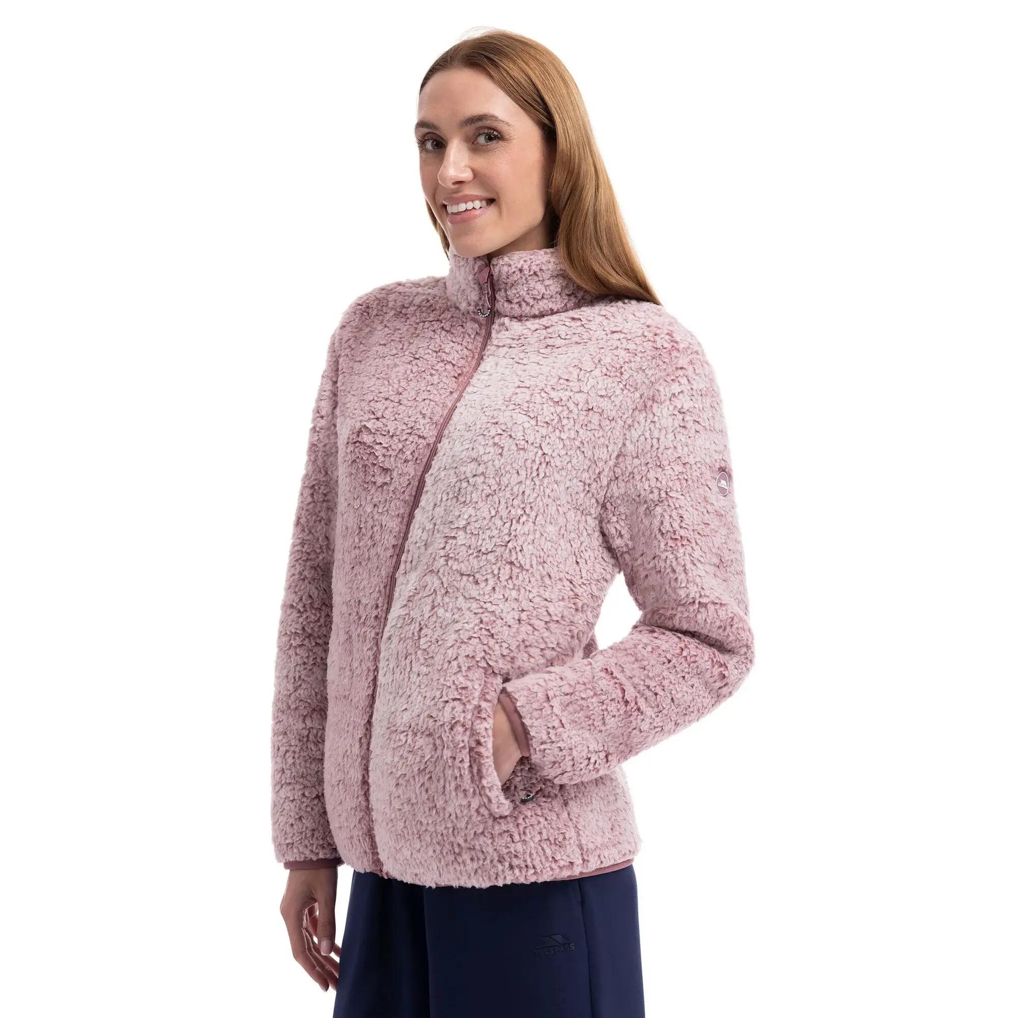 Feathery Giacca In Pile Donna Trespass Rosa 7/7