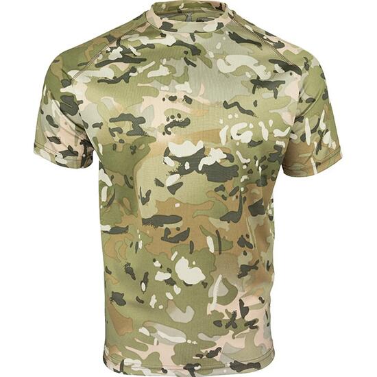 Tshirt Motif/style Camouflage TACTICAL Homme (Noir Camouflage)