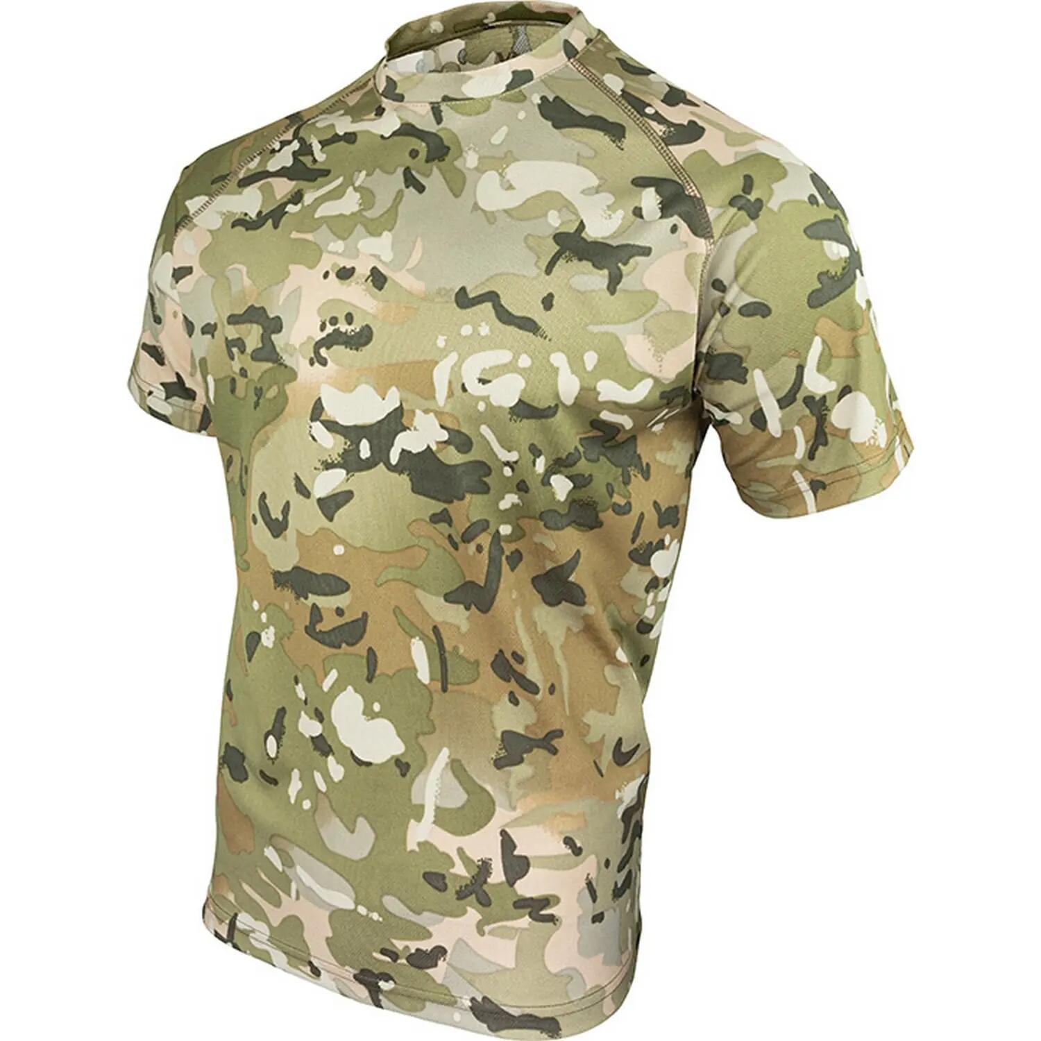 "Tactical" TShirt für , Netzmaterial Herren Schwarz Tarnung 3/4
