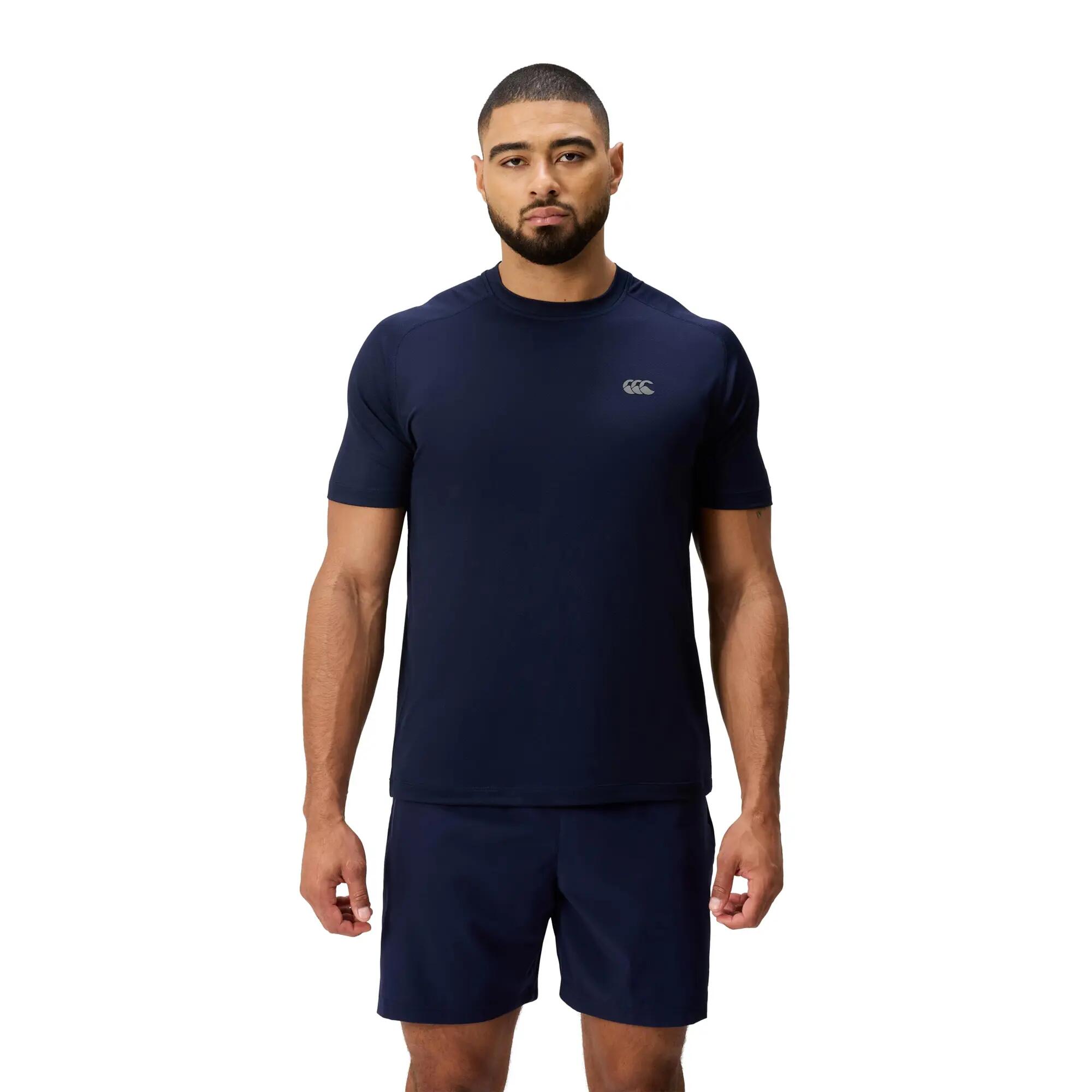 Mens Tempo Training TShirt (Navy) 3/4
