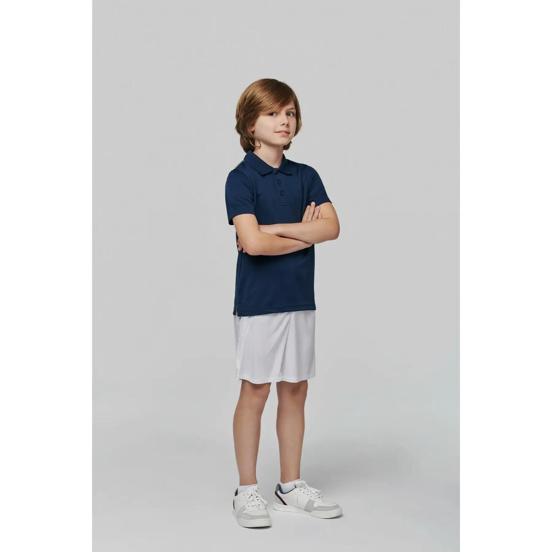 Polo bambino a maniche corte Proact polyester 3/5