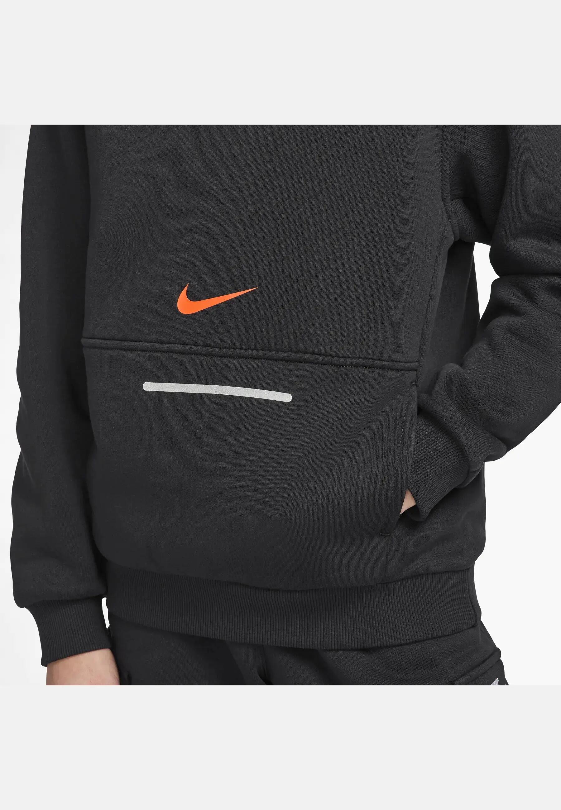 Sudaderas jerseys polares para Niño Nike Club fleece Negro 3/4