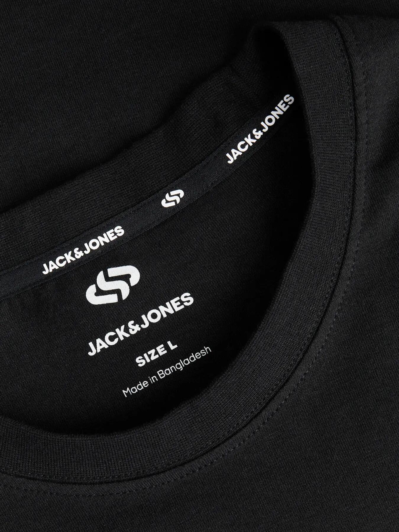 Homme Ski T-shirt Coton Bio et Col Rond Tignes B-36 3 Black-Bright Whi-Dove 4/4