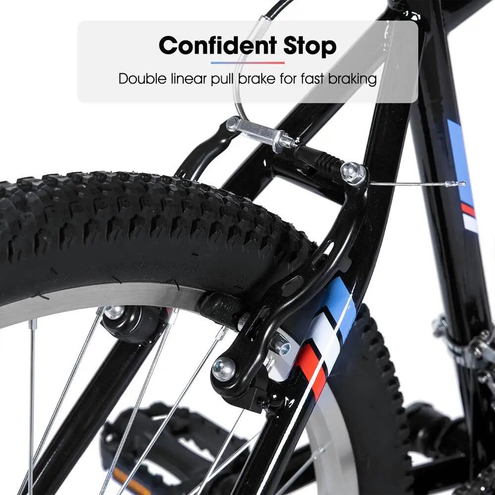 MTB Unisex 24/26 pulgadas Frenos V-Brake 18V Acero 5/6
