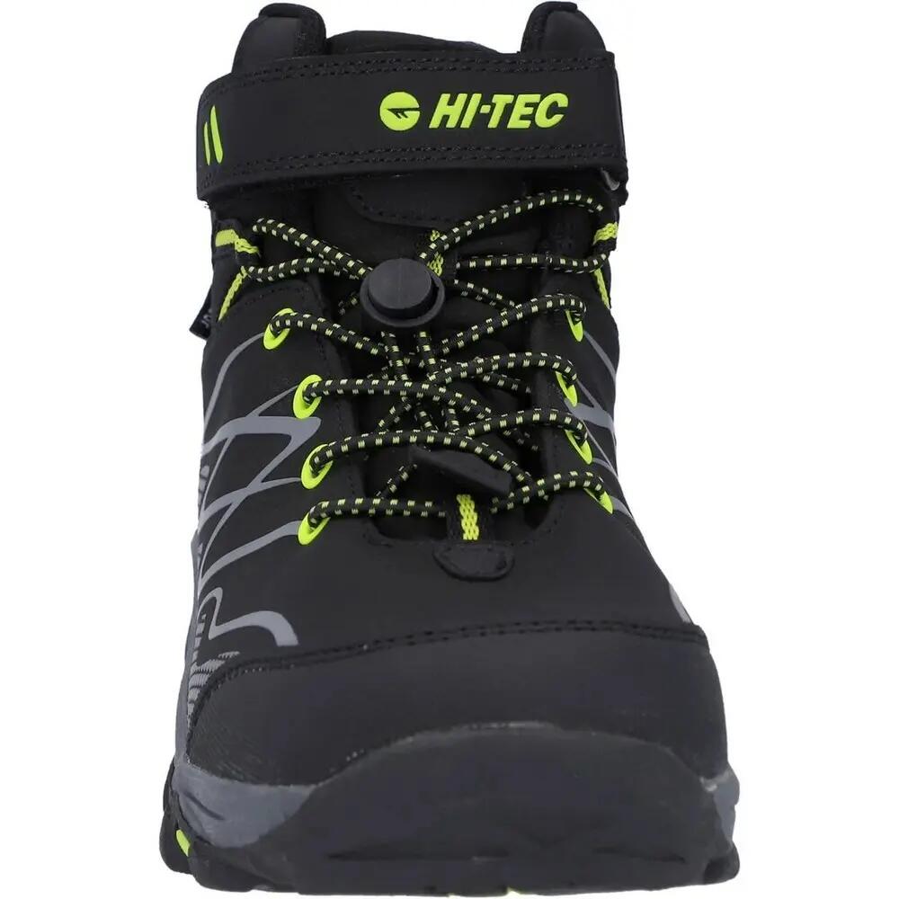Chaussures Montantes De Marche BLACKOUT Enfant (Noir / Vert Clair Vif) 6/6