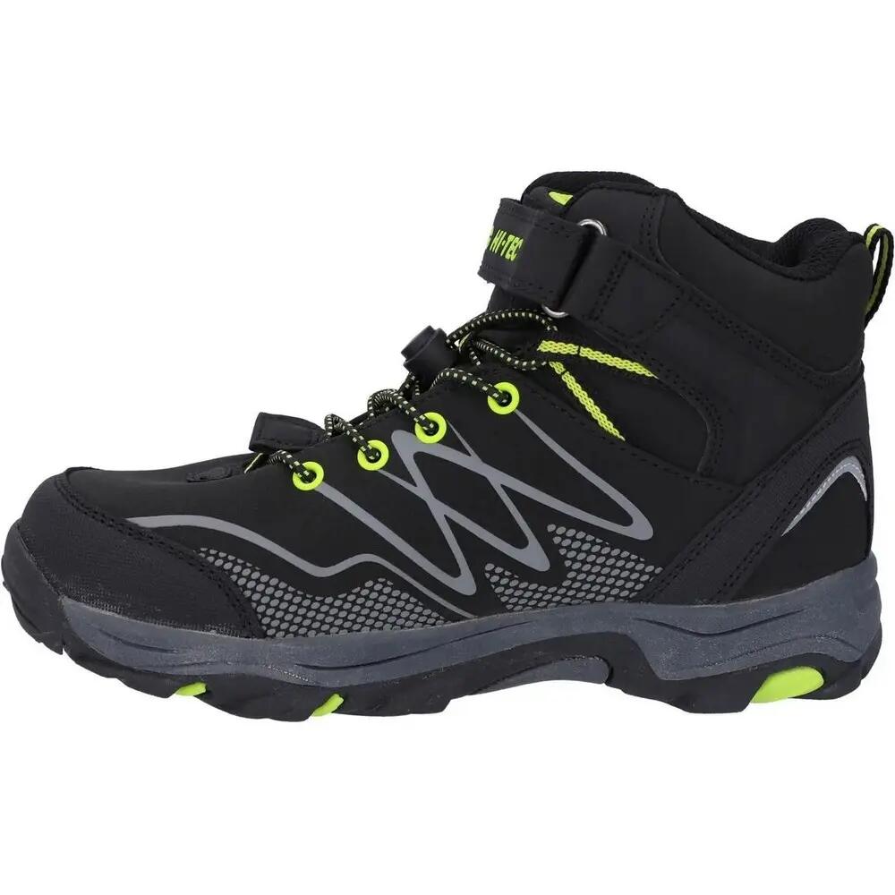 Chaussures Montantes De Marche BLACKOUT Enfant (Noir / Vert Clair Vif) 3/6