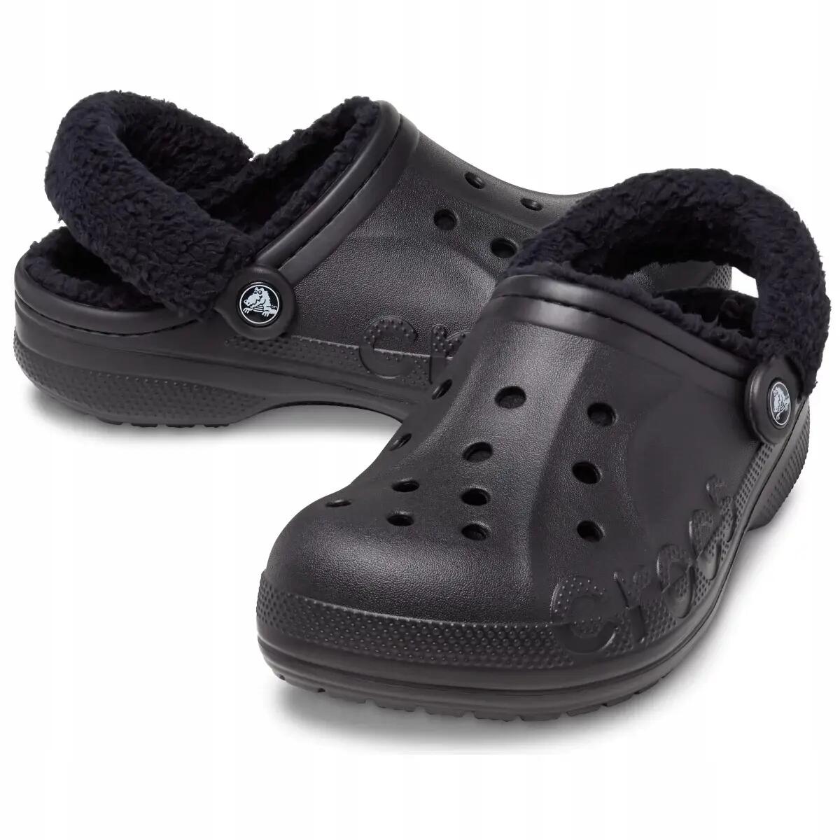 Crocs férfi klumpa Baya Lined Fuzz Strap Clog 3/8