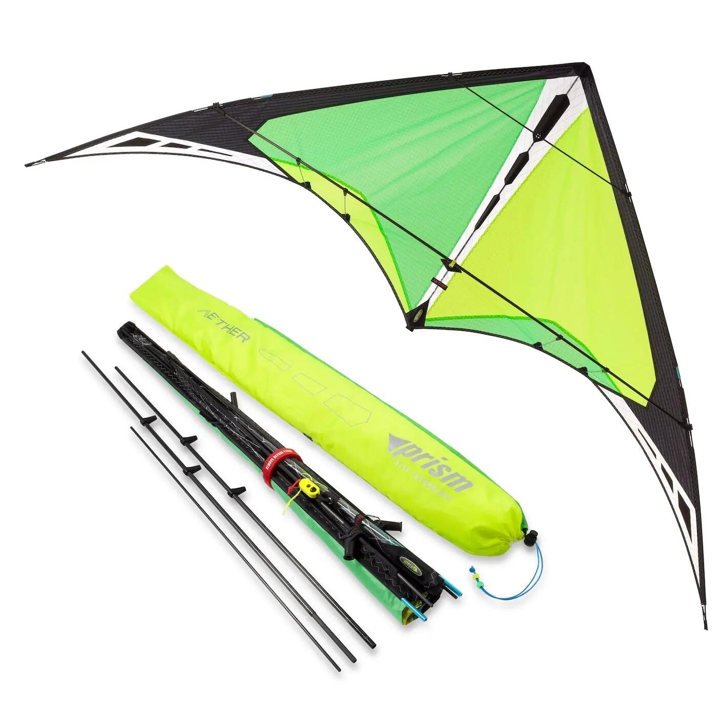 Cerf-volant acrobatique Prism Aether Lime ATRGY Vert 203 cm 3/8