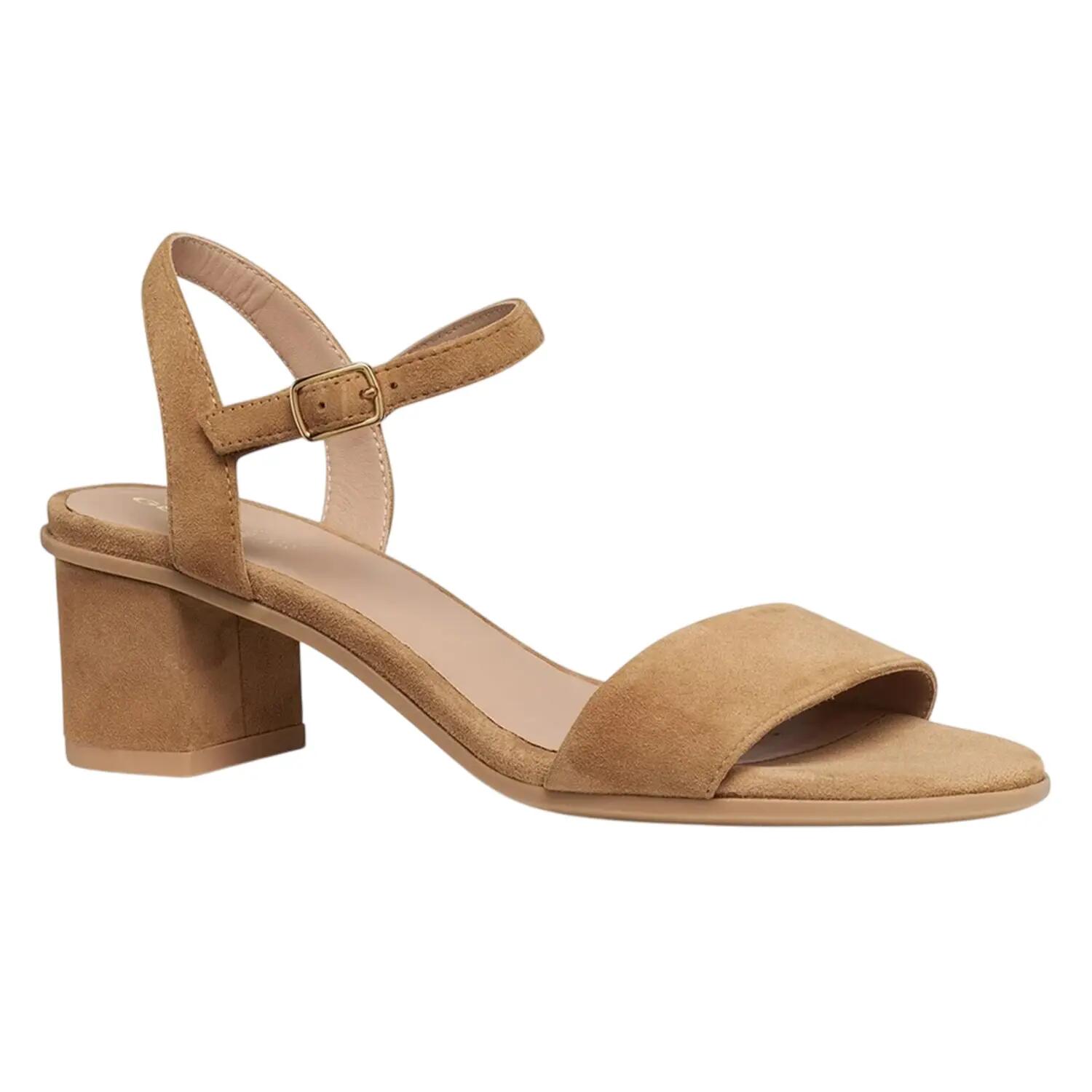 Womens/Ladies Aurely Suede Sandals (Cognac) 5/5
