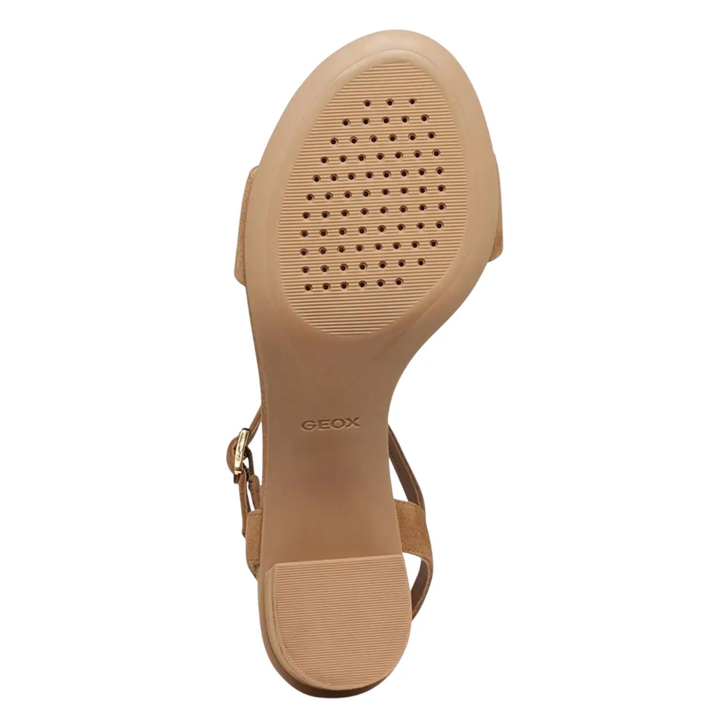 Womens/Ladies Aurely Suede Sandals (Cognac) 4/5