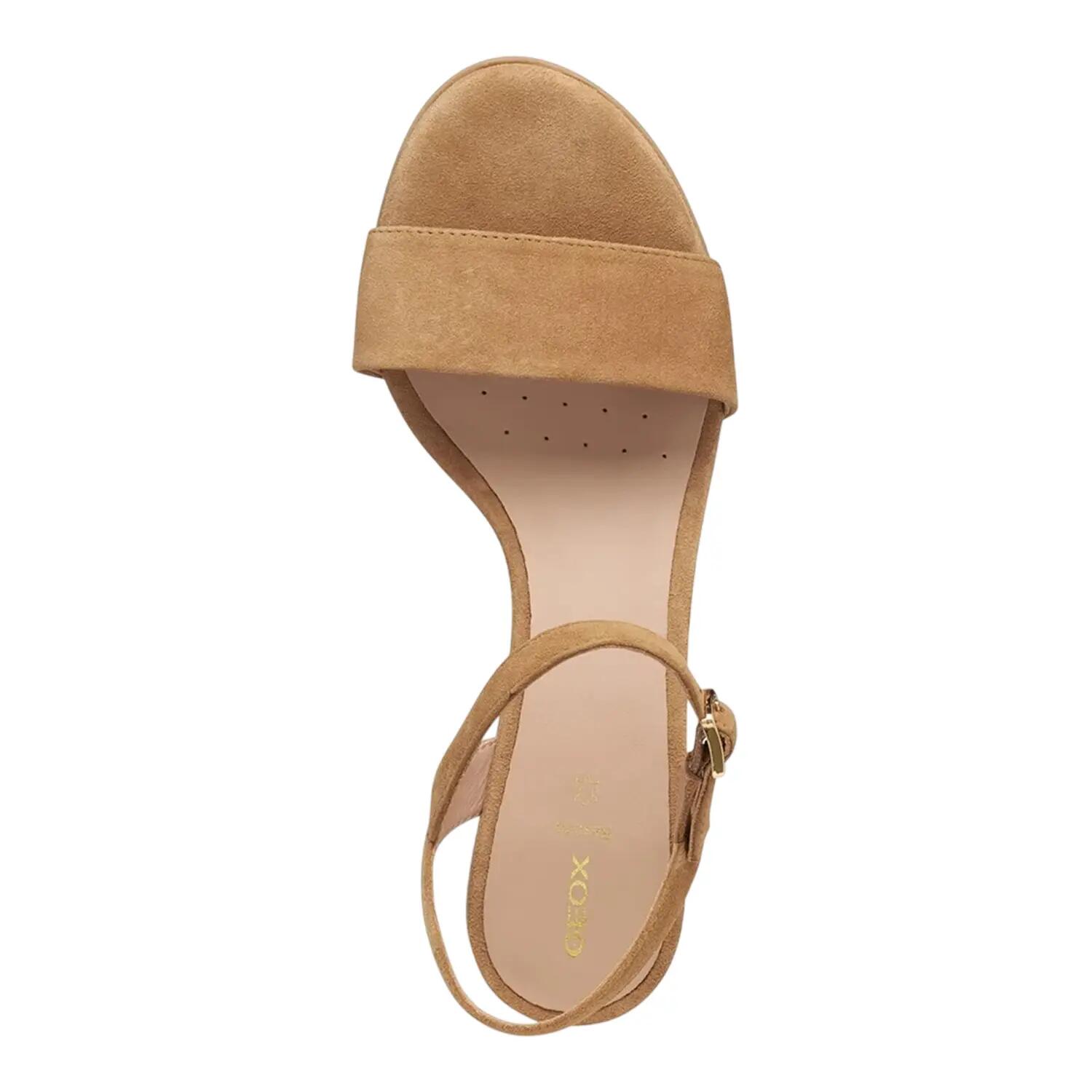 Womens/Ladies Aurely Suede Sandals (Cognac) 3/5