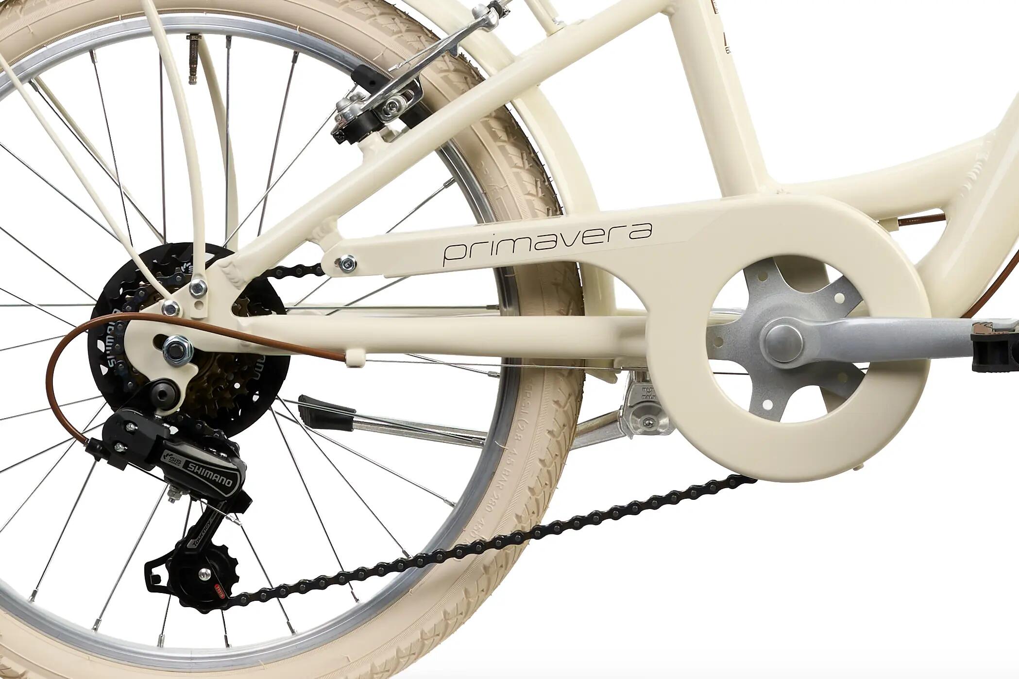 Rower Dziecięcy PRIMAVERA 20" Aluminiowa Rama 6 Biegów Shimano Koszyk Kremowy 4/6
