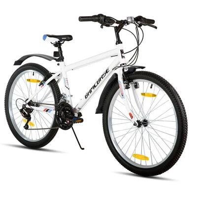 Jongeren volwassenen mountainbike 24/26 inch 18v stalen frame v-brakes