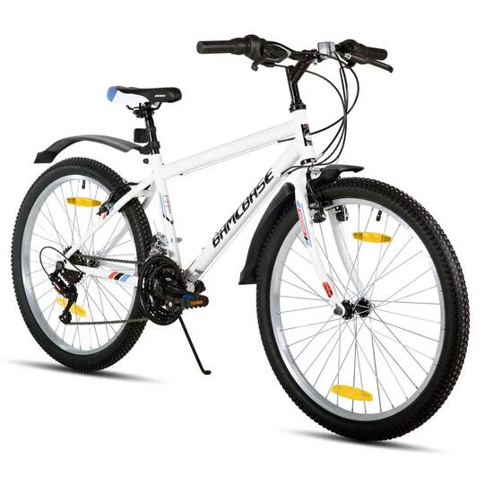 Jongeren Volwassenen Mountainbike 24/26 inch 18V Stalen Frame V-Brakes