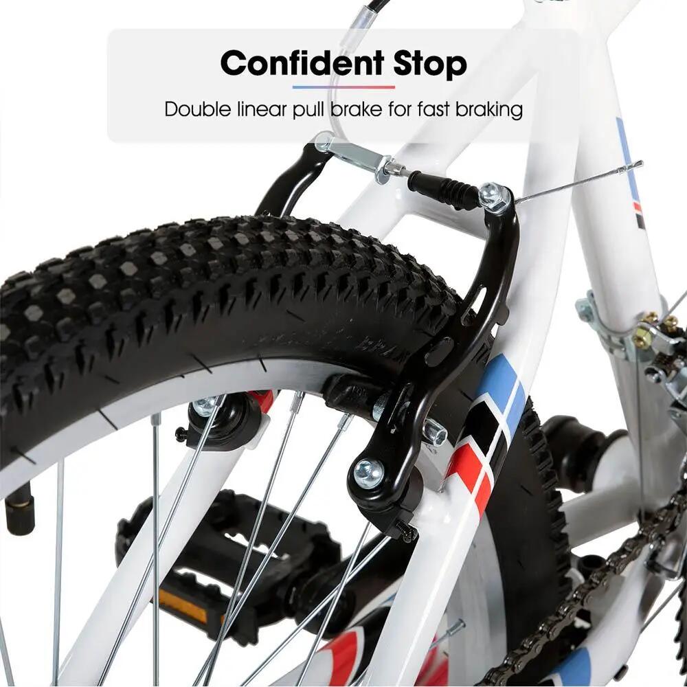 Unisex Mountainbike 24/26 Zoll V-Brake 18 Gänge Stahl 5/6