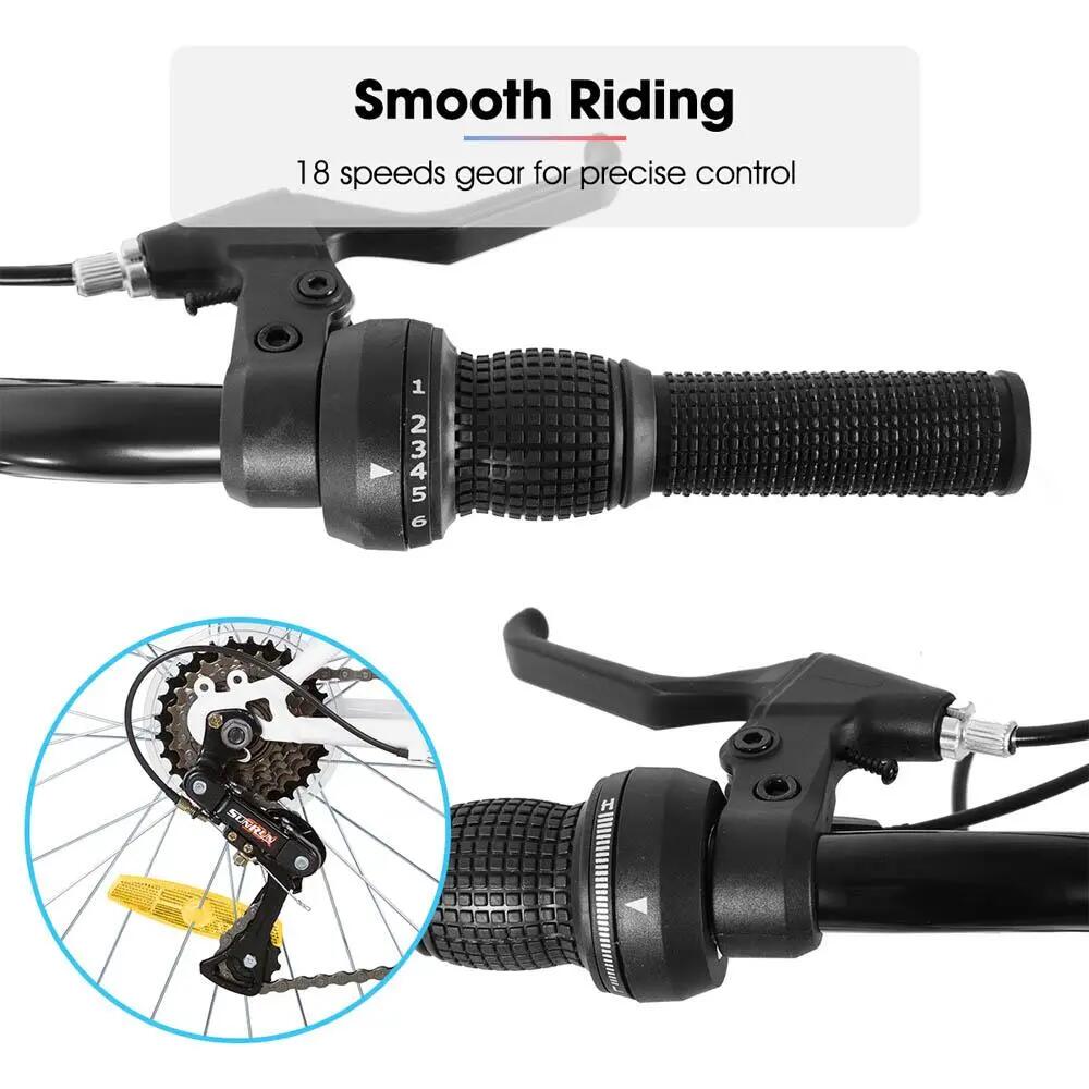 Unisex Mountainbike 24/26 Zoll V-Brake 18 Gänge Stahl 3/6