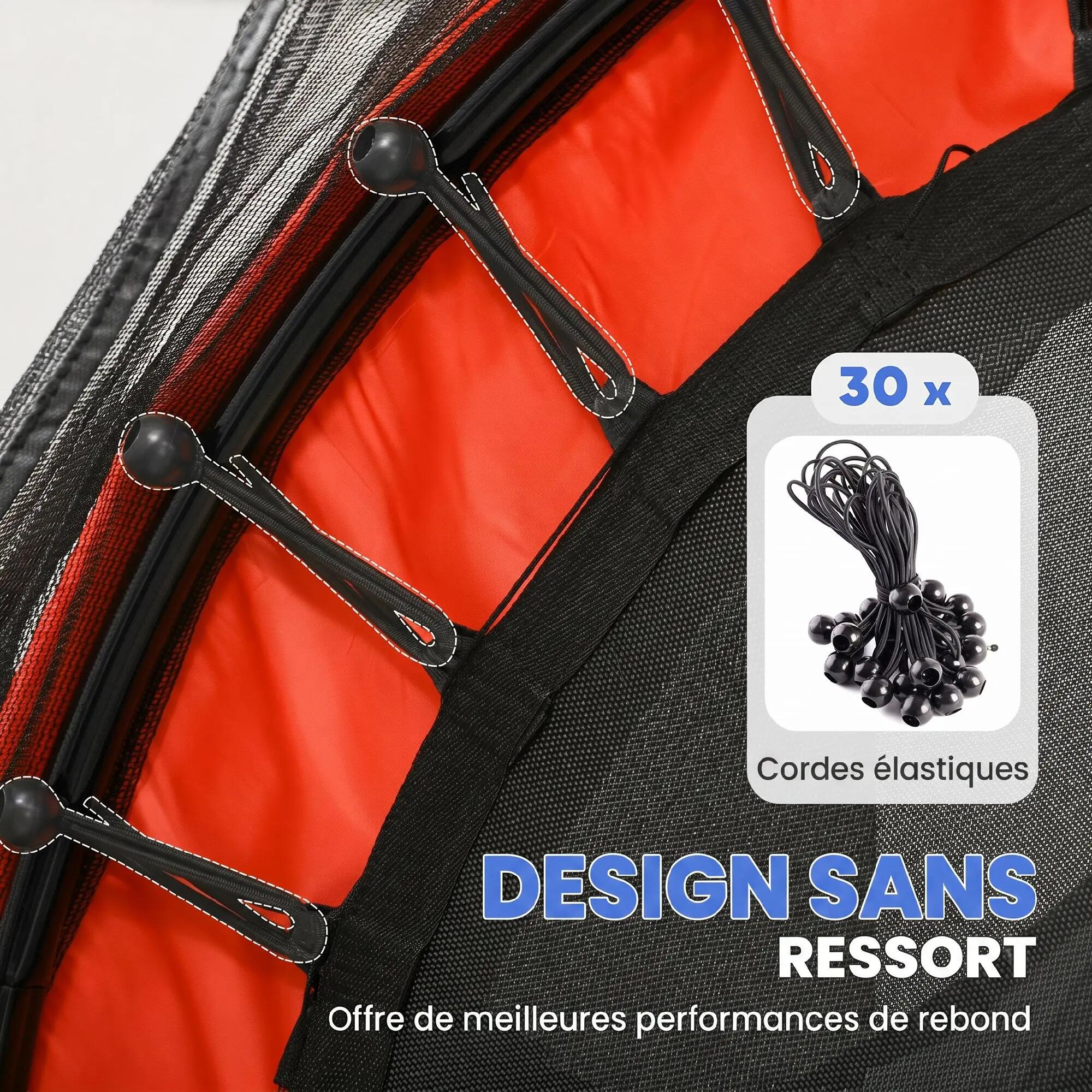 Trampoline enfant Ø1,63 x 1,9H m filet de sécurité couvre-ressorts 5/5