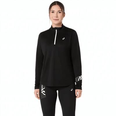 Asics icon 1/2 zip ls top dames hardloopshirt lange mouw