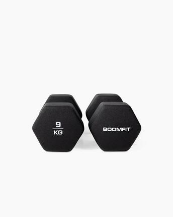 Czarne Hantle Neoprenowe 7 kg (Para) - BOOMFIT