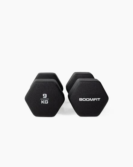 Czarne Hantle Neoprenowe 7 kg (Para) - BOOMFIT