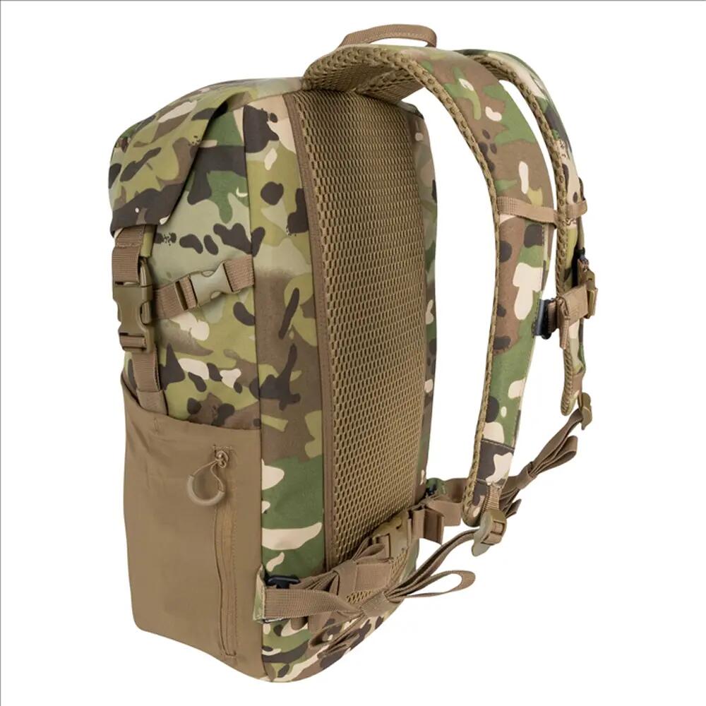 Tactical Roll Top 25L Backpack (Brown/Green) 2/5