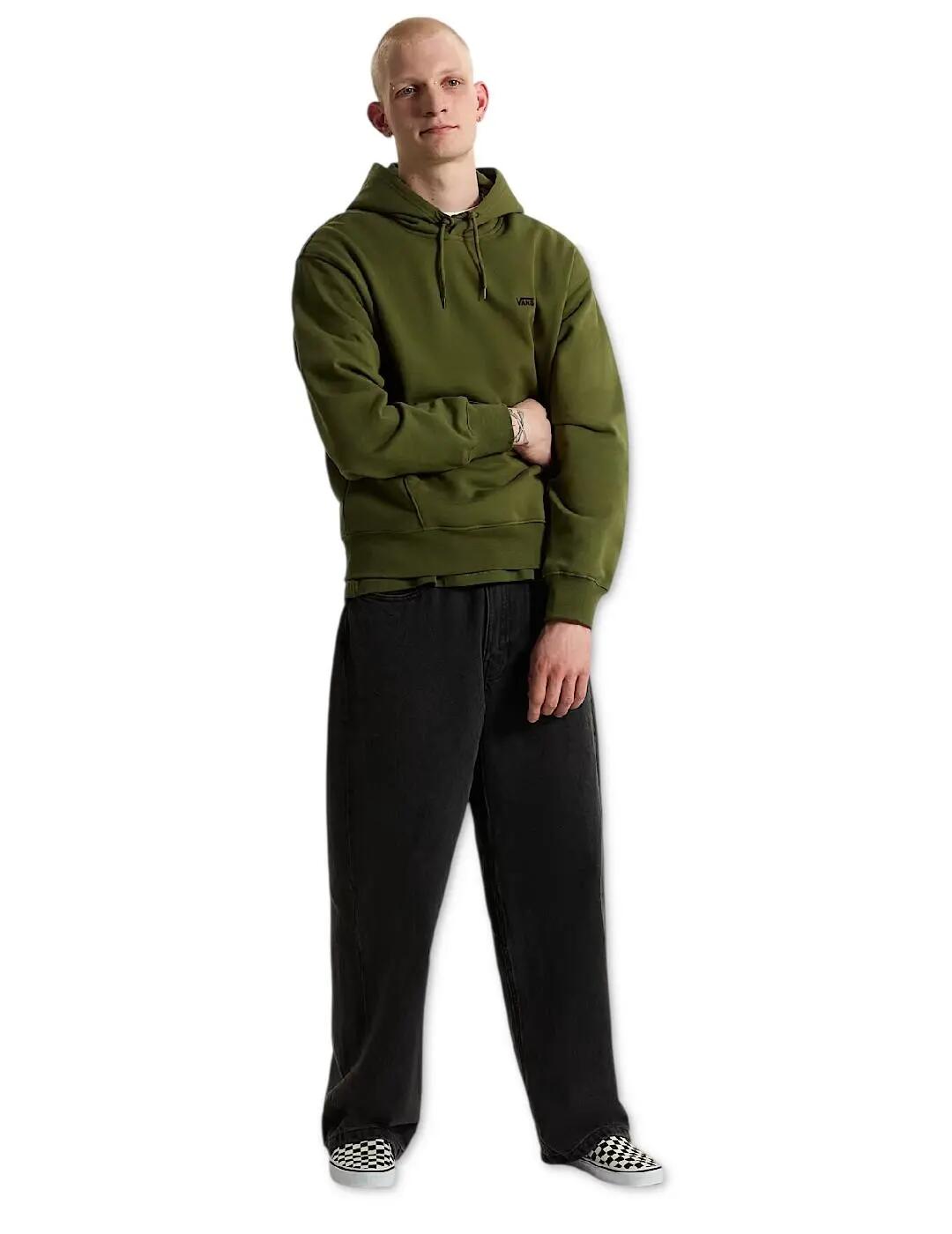Camisolas de lã polar para Homem Vans Left chest ii pullover Verde. 6/6