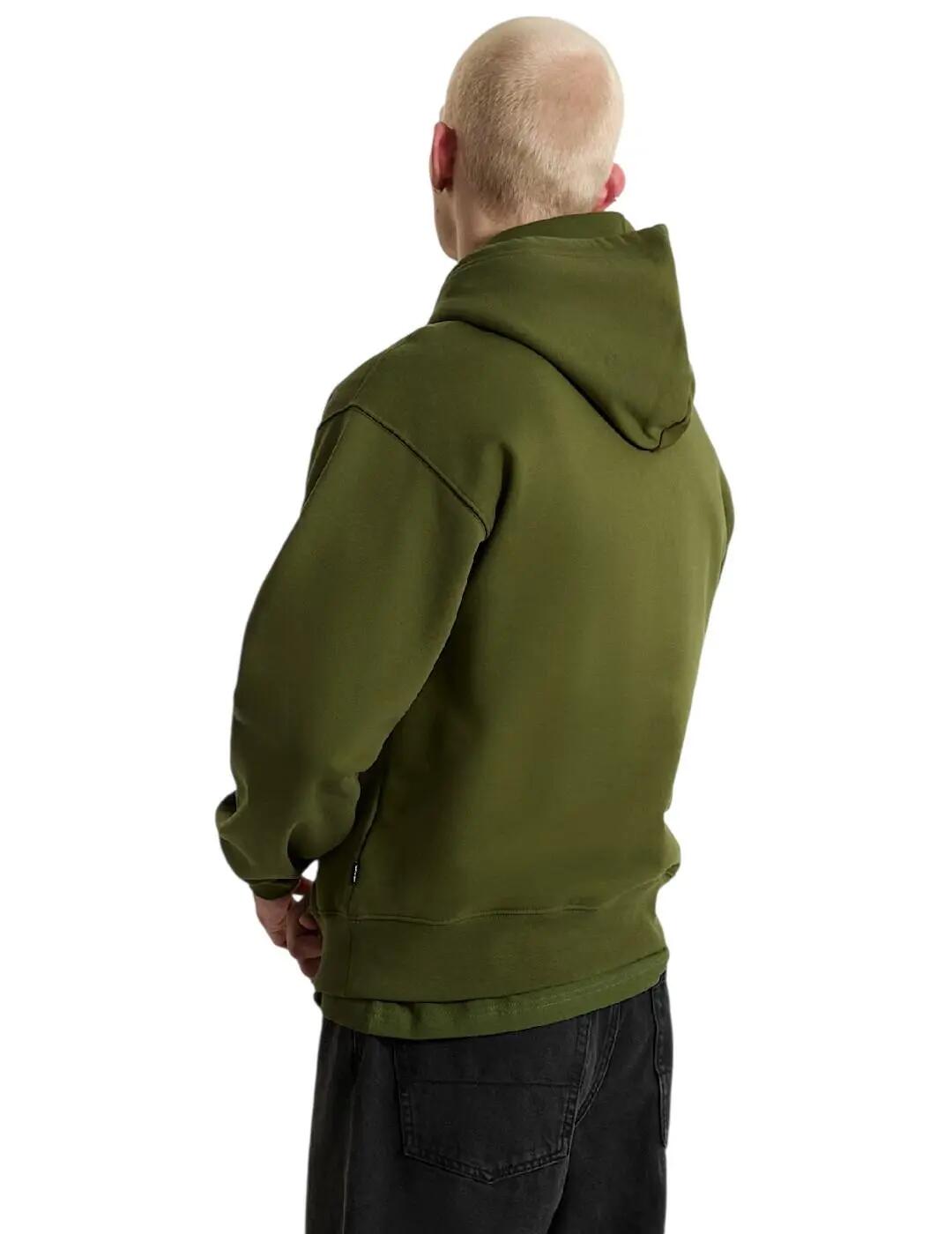 Camisolas de lã polar para Homem Vans Left chest ii pullover Verde. 4/6