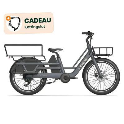Wonder - elektrische longtail - 24 inch - 250w - 2 kinderen - antraciet