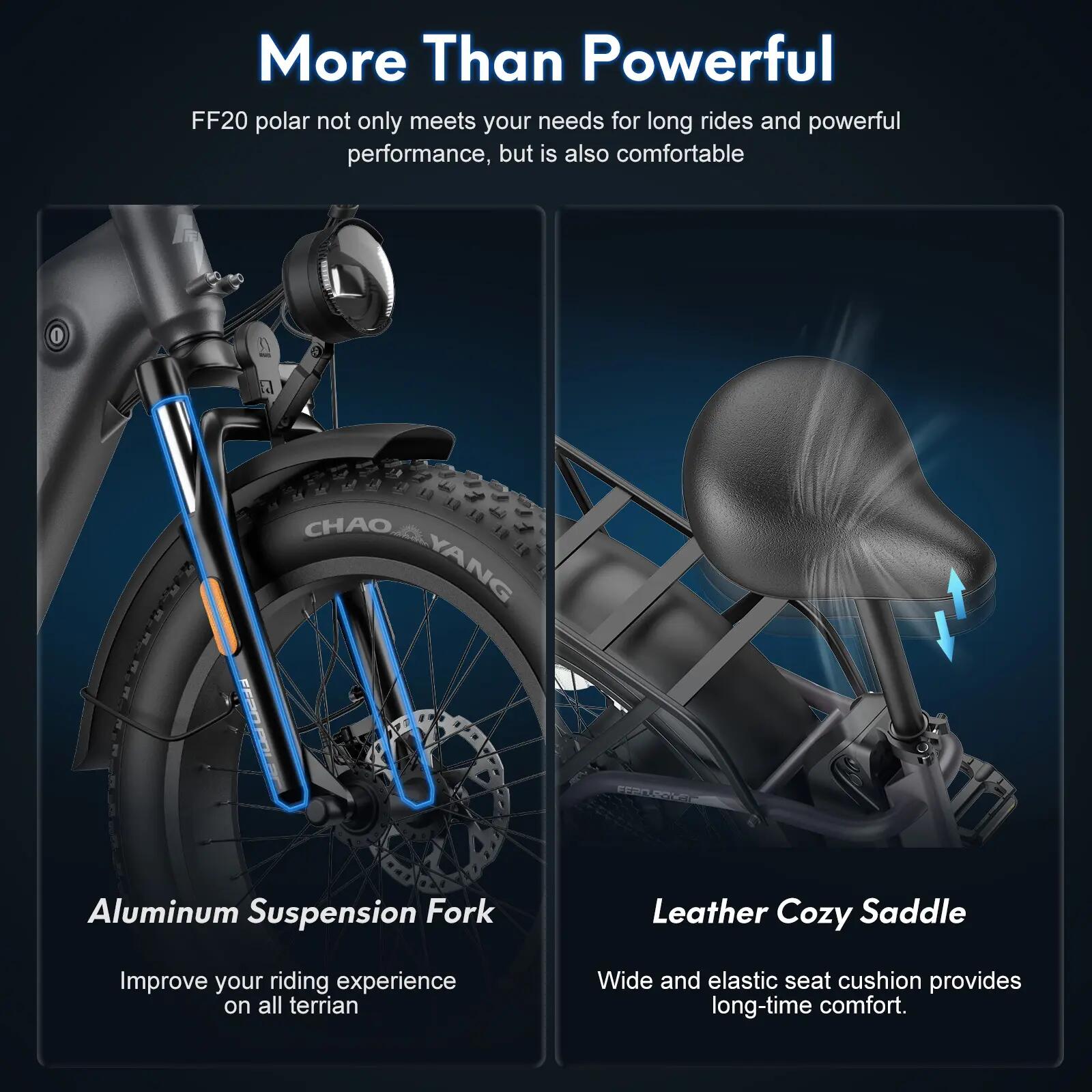 Bicicleta eléctrica para adultos Fafrees FF20 Polar, batería de 48 V y 24 Ah 9/15