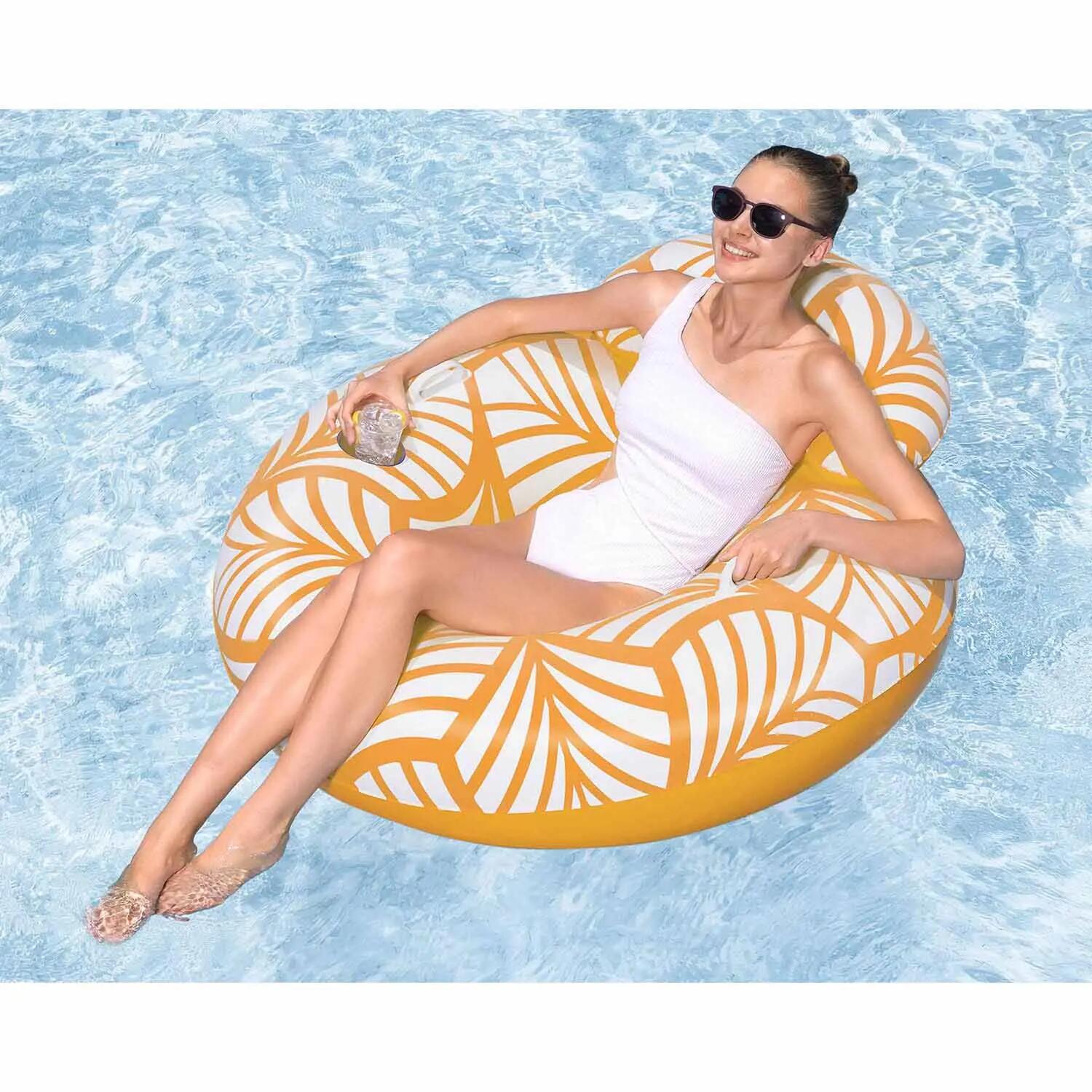 Sillón Hinchable para Piscina Bestway Deluxe Naranja 6/12