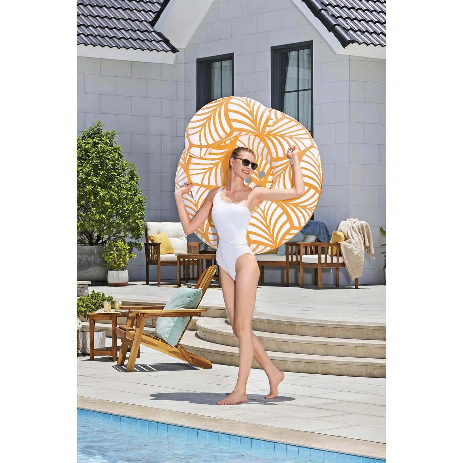Sillón Hinchable para Piscina Bestway Deluxe Naranja 4/12