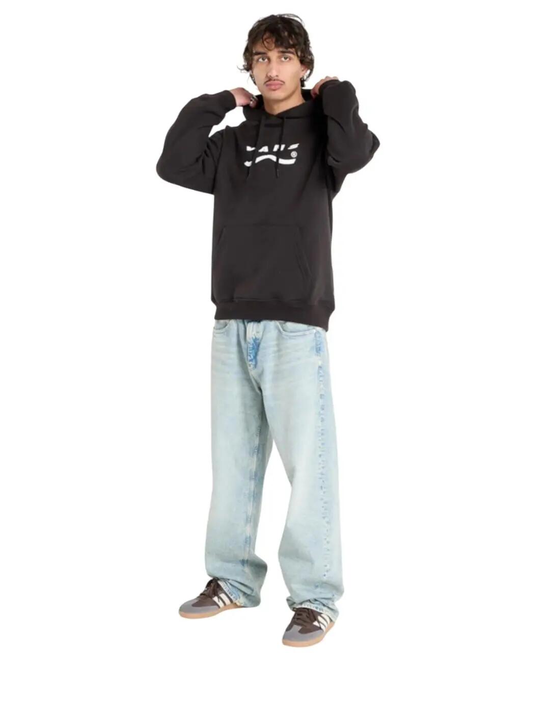 Pullover Fleecejacken für Männer Vans Determined Schwarz 4/4