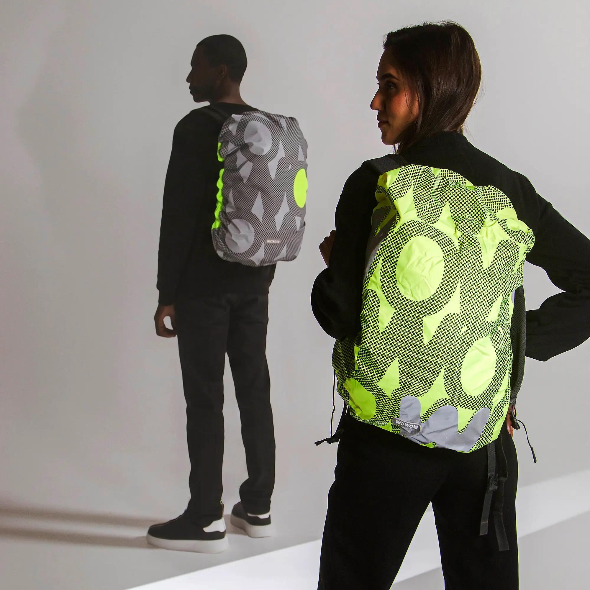 WOWOW - Chipka 2er Pack Reflektierende Rucksack Regenhüllen 30-35L 2/5