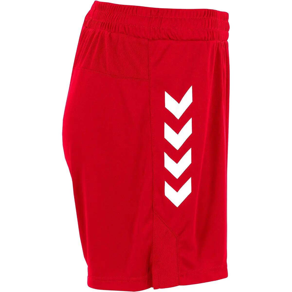 Damen - Sportshorts - atmungsaktiv - Memphis - weiß/rot 4/5