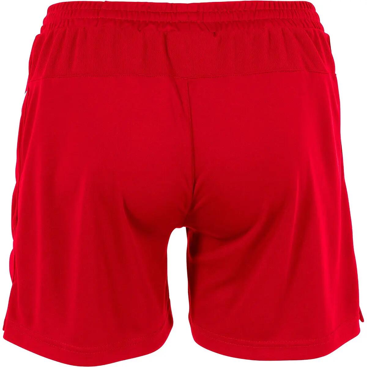 Damen - Sportshorts - atmungsaktiv - Memphis - weiß/rot 3/5
