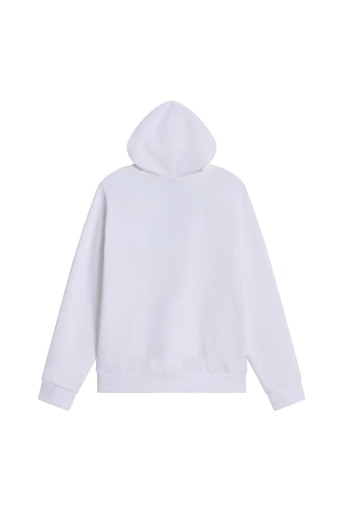 Herren - sportswear - hoodie - kapuze, kängurutasche - evolution - weiß 2/2