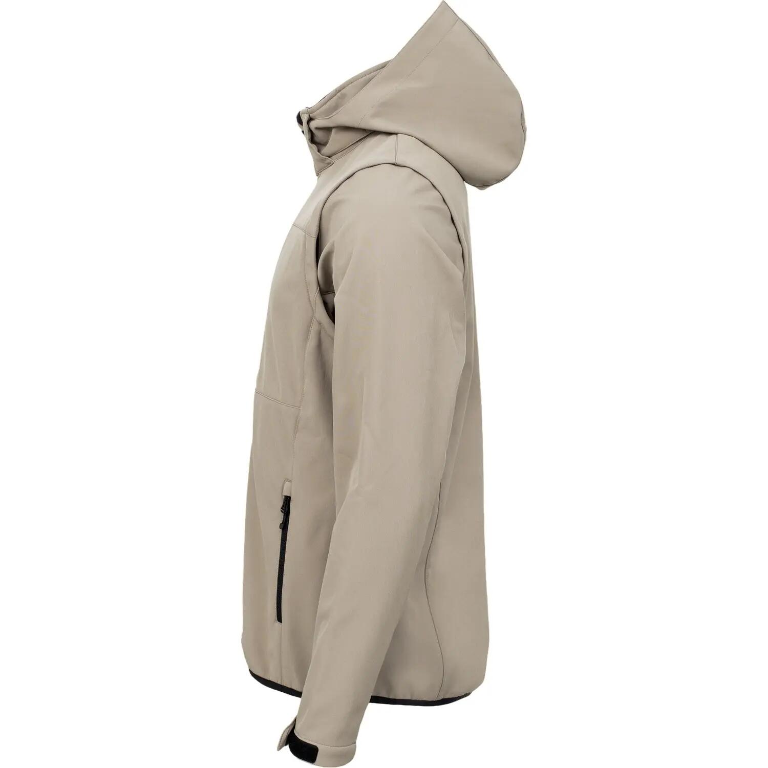 Veste Softshell Manches Amovibles CLASSIC Adulte (Beige) 3/4