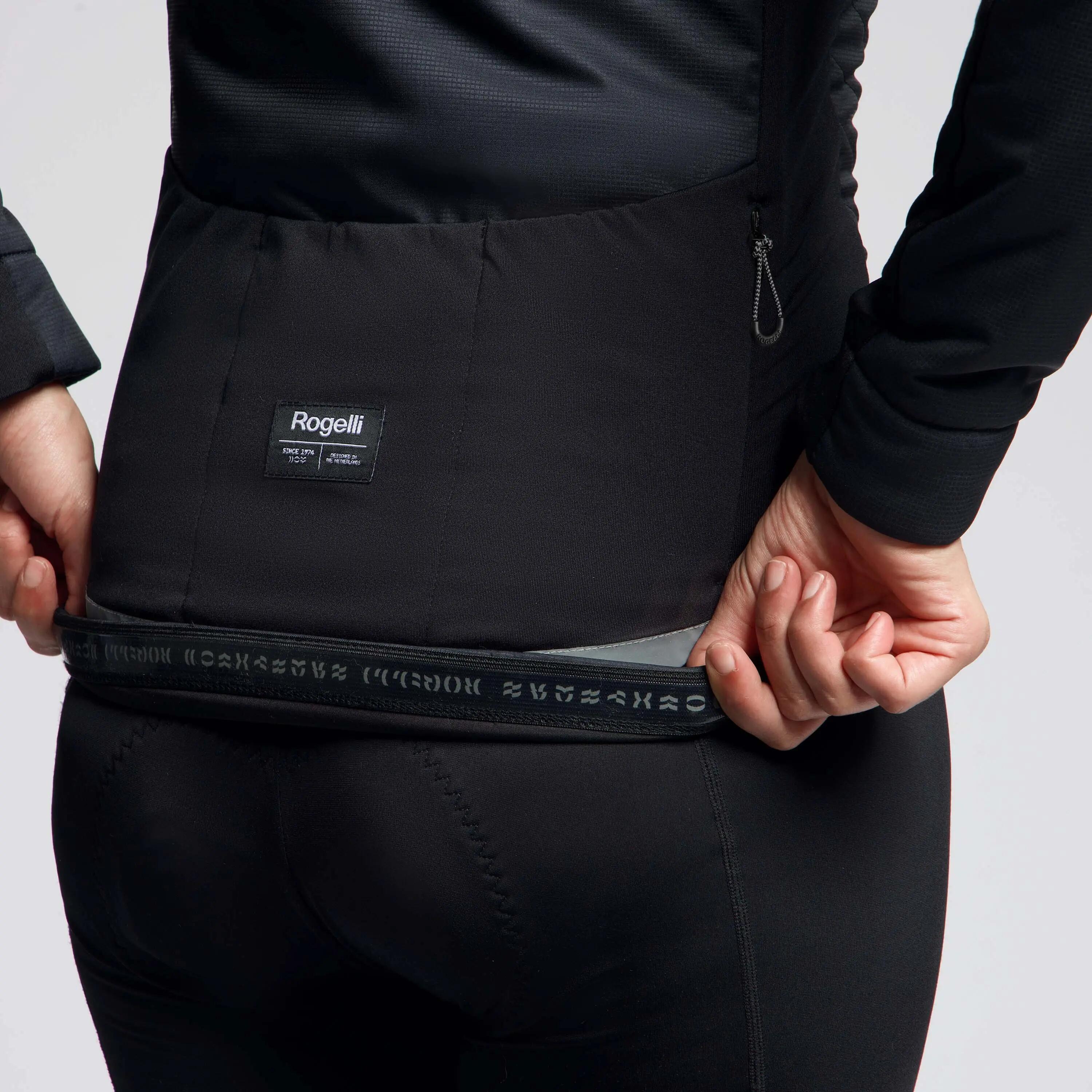 Giacca Invernale Imbottita Ciclismo Donna Element Nera 7/8