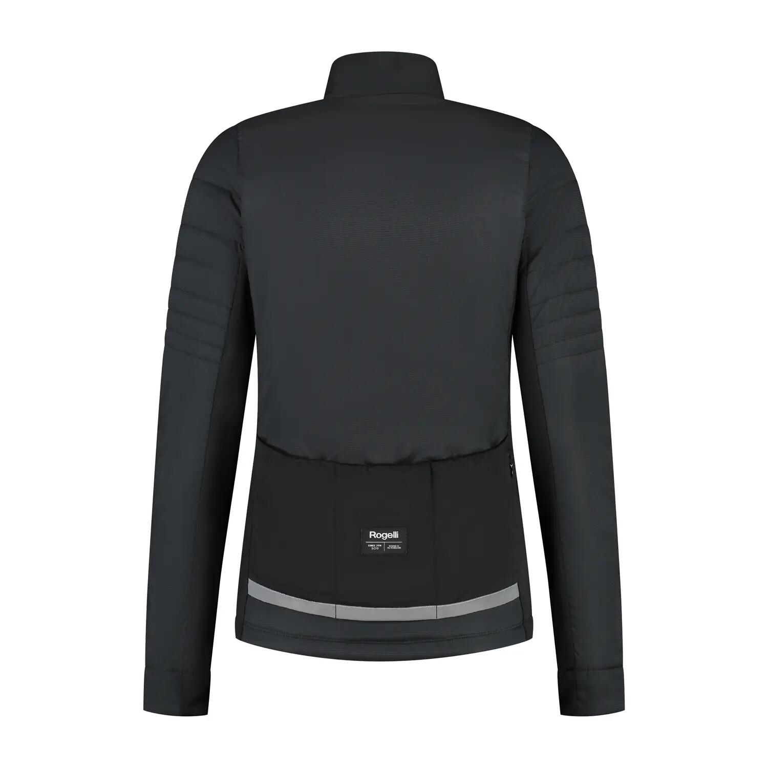 Giacca Invernale Imbottita Ciclismo Donna Element Nera 4/8
